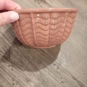 Robinson Ransbottom Pottery Early 1900's 6 1/4" vintage brown decorative bowl